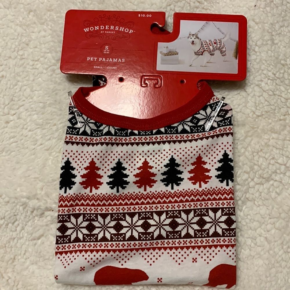 Wondershop Size Small Pet Pajamas- up to 20 pounds